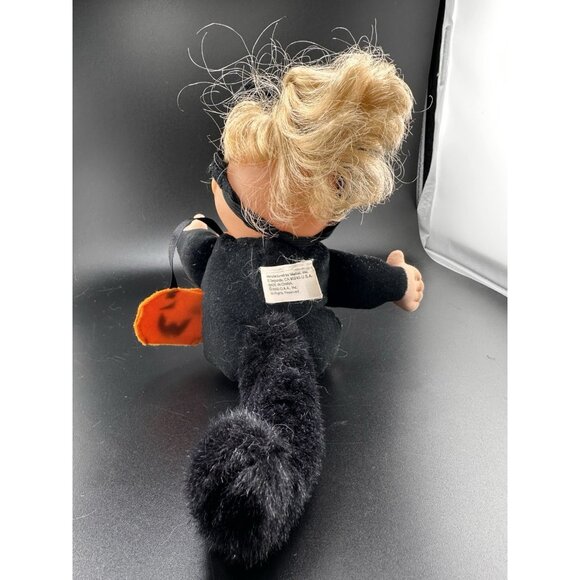 2000 Cabbage Patch Kids Black Cat Plush Doll 10" Halloween Vtg HTF Rare - Picture 12 of 16